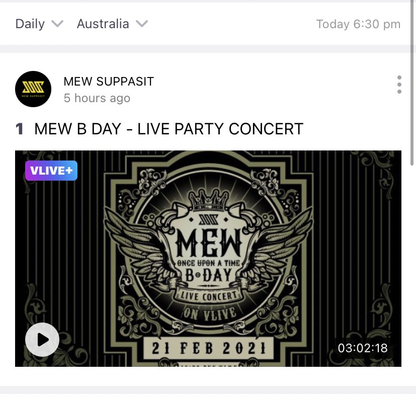 MewSuppasitAUS's tweet photo. Woot woot!!! We waited 3000 years for this, of course we are excited! 🥳🥳

#MEWBDAYliveConcert 
#OnceUponATimeMEW 
#MewSuppasit https://t.co/Prk6RvY7cr