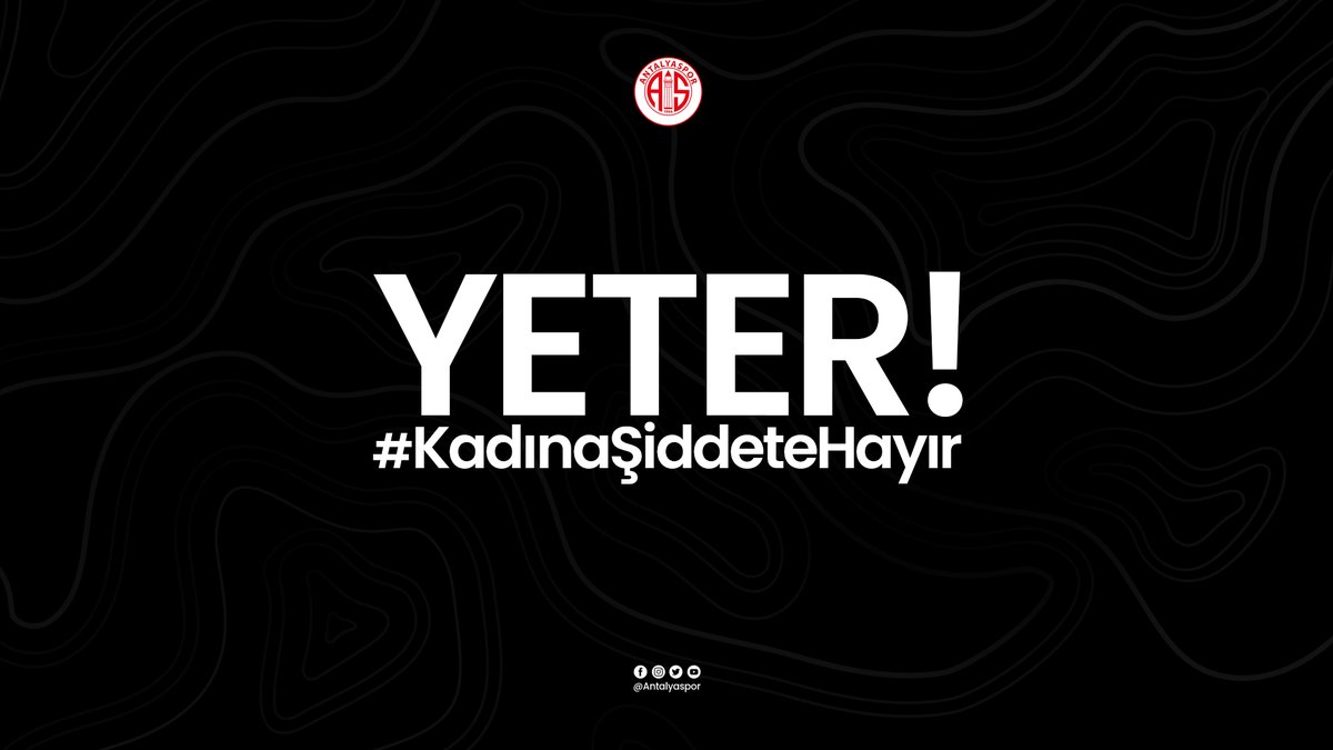❌ Y E T E R !

#KadınaŞiddeteHayır