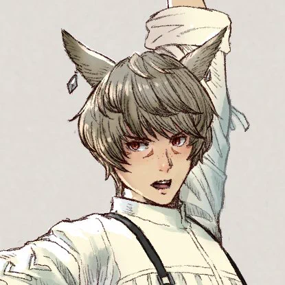 10人目!チェックってむずかしいのね
#FF14 #FF14イラスト #ミコッテ 