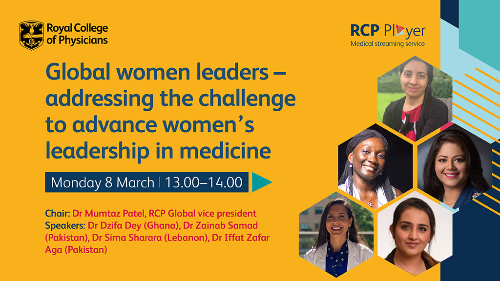 RCPhysicians's tweet image. Make sure you tune in at 1pm tomorrow for our #InternationalWomensDay webinar focused on global women leaders and the challenges many of them have faced in advancing their careers in medicine. 

Register here: player.rcplondon.ac.uk/live/global-wo…

#ChooseToChallenge #IWD2021