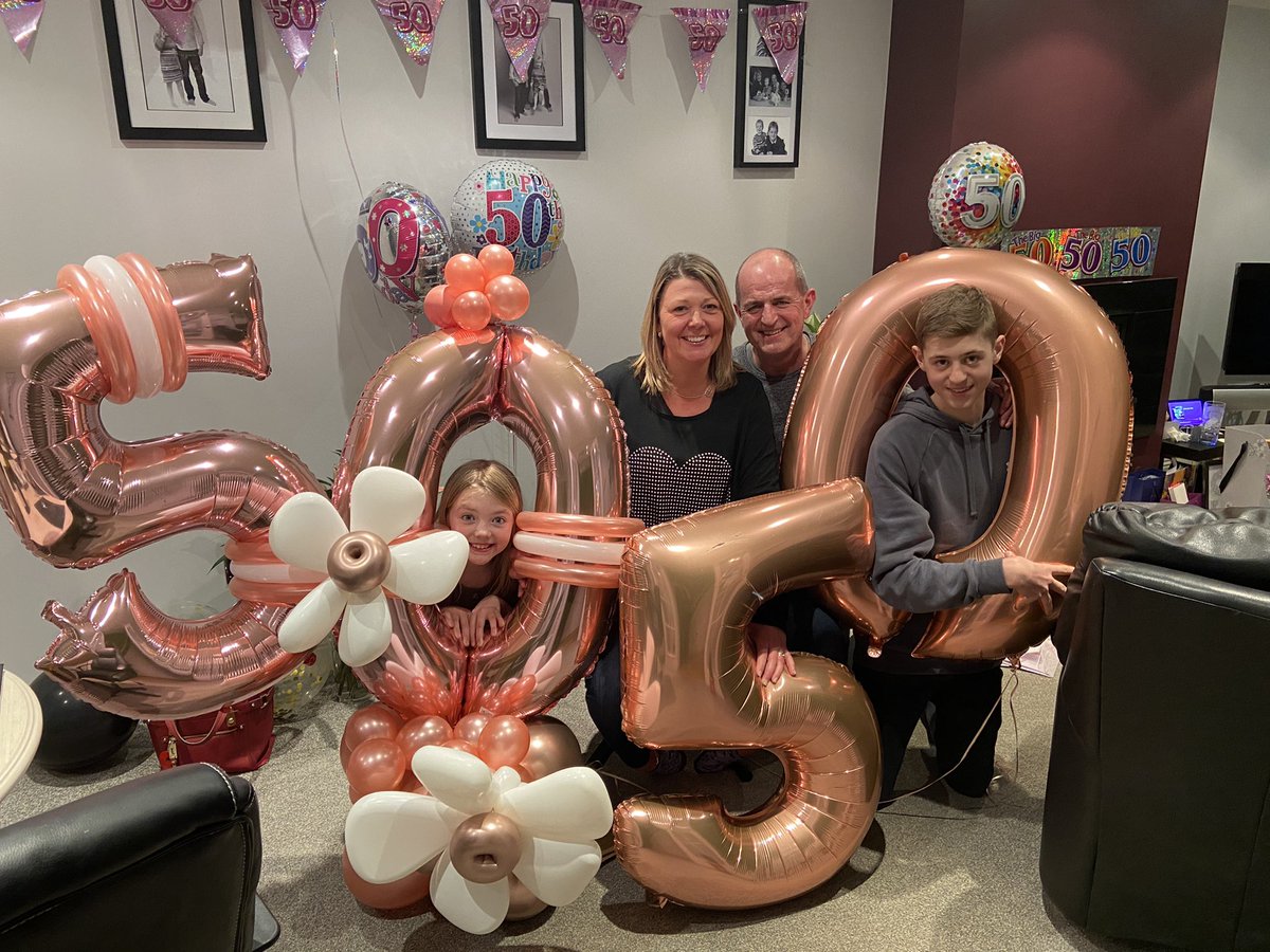 Massive thank you to Tony, Callum, Charlotte, my wonderful family and amazing friends who made my lockdown 50th one to remember. Messages, cards, lovely presents, food, drink and door step greetings all day. I am one lucky 50 year old. Thank you from the bottom of my heart😘