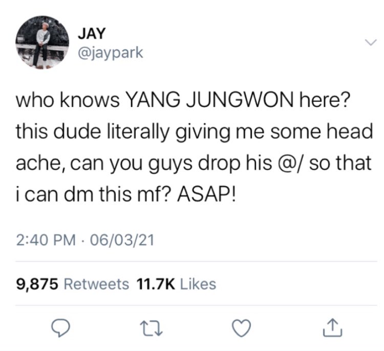 PJSL0VER's tweet photo. “LOVING CAN HURTS SOMETIMES”

a #jaywon tagalog au wherein park jongseong as the leader of the gang called ‘pen-x gang’ accidentally have a big trouble with their president of the campus yang jungwon who saw them fighting with their rival and then the next thing just happened. https://t.co/mHQJSEuDHW