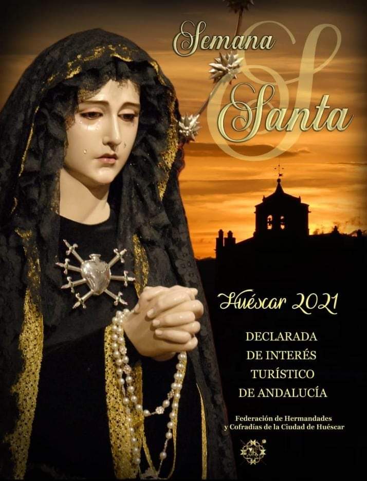 En la tarde de ayer fue presentado el Cartel Oficial de la Semana Santa de Huéscar 2021, el cual protagoniza Nuestra Madre de la Soledad Coronada.
#SiempreSoledad 💜