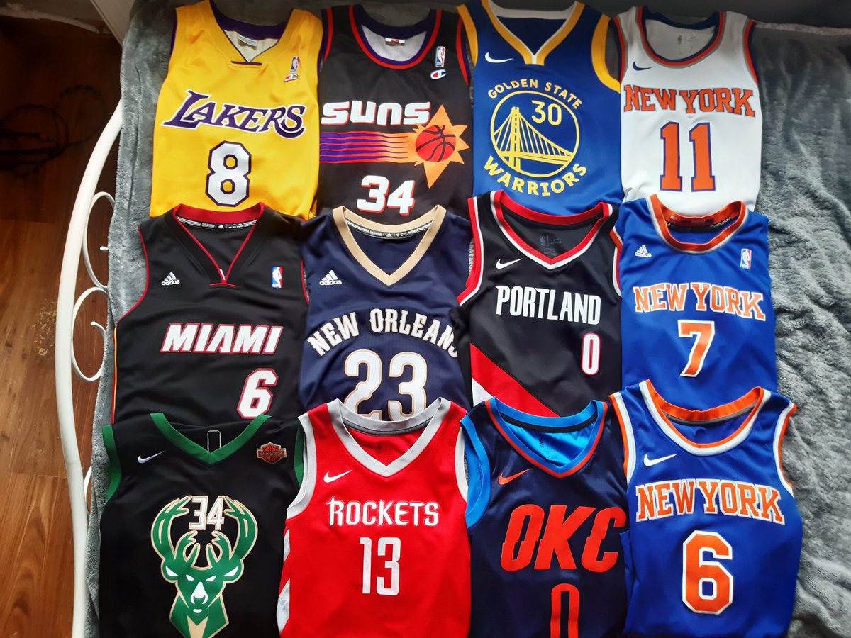 and some of NBA jerseys from my collection #nba #nbajersey #jerseycollection