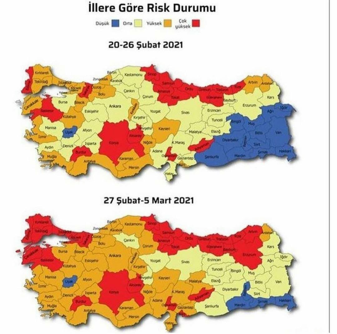 llllll_lII's tweet photo. Harita renk değişimi bu durumda sınav iptal kararı veya erteleme alındıysa söyleyinde stres yapmayalım  #öğrencilerölmekistemiyor https://t.co/VhVP1LITLZ