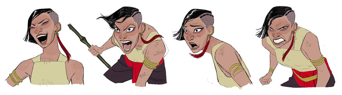 ani_obsessive's tweet photo. Character concept art by Ami Thompson for Raya and the Last Dragon (2021), dir. Don Hall and Carlos López Estrada, Walt Disney Animation Studios https://t.co/7QKQ8uadPM