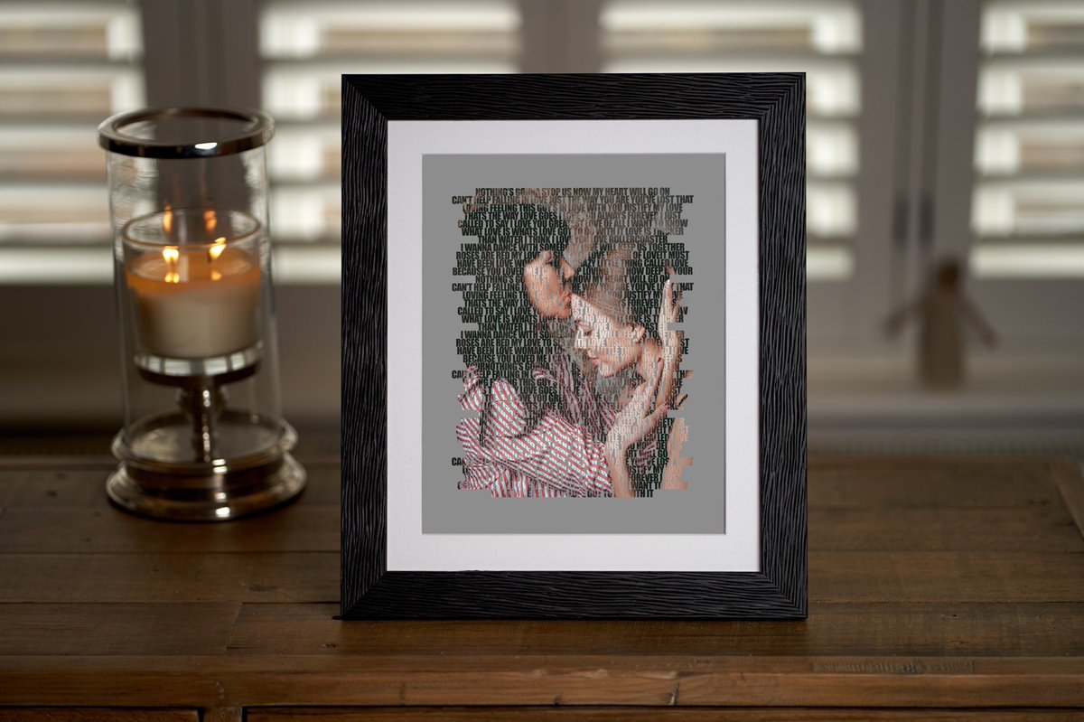 Share a favourite song, poem or piece of literature with your Mum?
Why not treat her to a Personalised Lyric Picture. A truly unique, bespoke gift, perfect for Mother’s Day.
Available print only, or framed and mounted. Order before Wed for delivery before Mother’s Day.