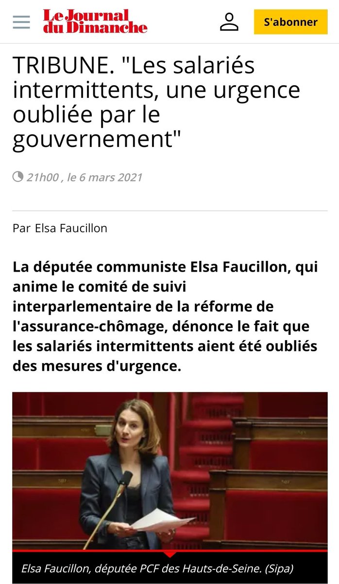 ElsaFaucillon's tweet photo. Tribune collective d'urgence pour les intermittents de l'emploi ! Merci à @MathildePanot @BorisVallaud
@DenisGravouil et à nos soutiens @jeanne_balibar @foismarina 
➡️ https://t.co/yneM9Tby1J https://t.co/gFQs13PIB4