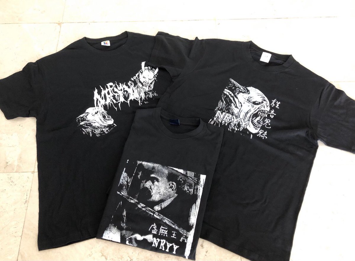 NRYY_'s tweet photo. Now on sale 
⭐️CD
Title:Anthropology for the Demon
Total:11tracks 68min
Label:Silent Novels Rec.
Price: RM22. 600yen. 6USD  
⭐️T shirt only L size
Each is 36RM. 1000yen. 10USD
⭐️Cassette  
幽霊大戦C30. 痴愚神礼讃C60
Each is 18RM. 500yen. 5USD
⭐️Shopping bag is 30RM. 800yen. 8USD https://t.co/NbqmD8WykQ