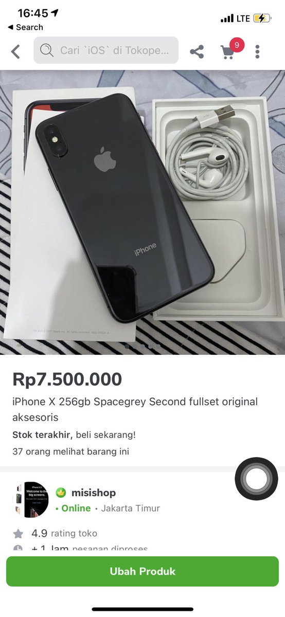 misishop's tweet photo. LAGI ADA CASHBACK DI TOKOPEDIA!!!!! PLUS LAGI ADA SALE DI MISISHOP! iPhone X 256gb jadi cuma 7.150.000 aja loh😭 https://t.co/pLriwhBdqf
