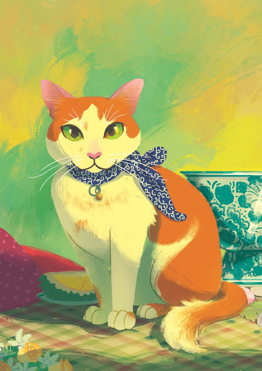 I do pet commissions too. Mako was a handsome cat and as a fellow cat owner I feel for them. He was very interesting to learn about, I've been told he eats durian!
Mako's story: instagram.com/p/CJymVwcFkuX/