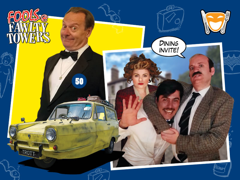 Join Basil as he hosts an unforgettable evening for Del Boy's 50th evening! LOVELY JUBBLY!