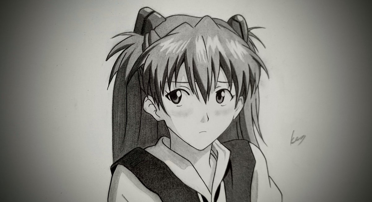 Ke 3 イラスト集 エヴァンゲリオン 碇シンジ 綾波レイ アスカ 渚カヲル シャーペン画 エヴァ シンエヴァ 模写 アナログ 絵描きさんと繫がりたい