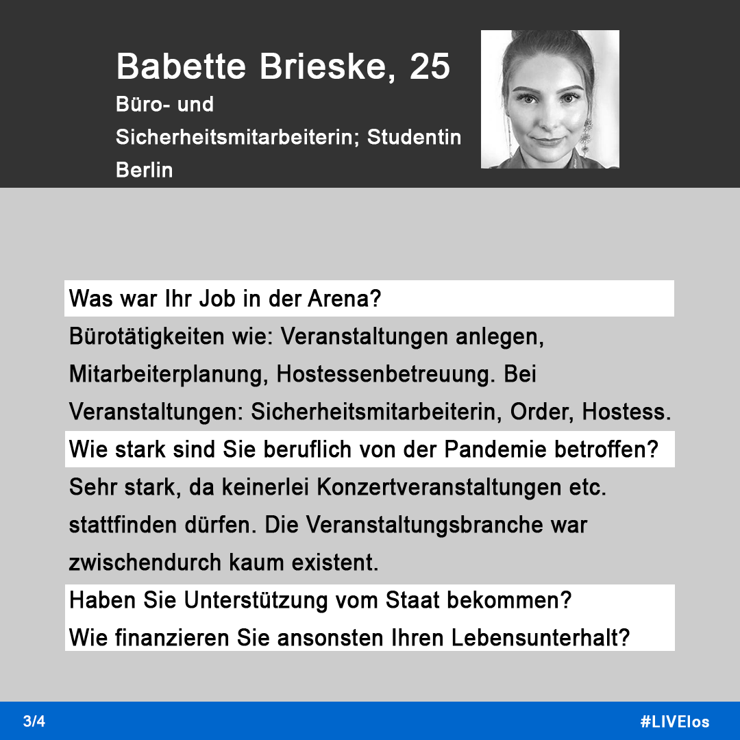 BarclaysArena's tweet photo. Morgen jährt sich für uns ein Jahrestag, den wir gerne ausgelassen hätten: 1 Jahr, 525.600 Minuten #LIVElos.
Wir wollten von Menschen wissen, die rund um die Events in unserer oder den Berliner AEG-Arenen arbeiten, was die Pandemie für sie bedeutet.
#Hamburg #BarclaycardArena https://t.co/Sd0qWlVLDj