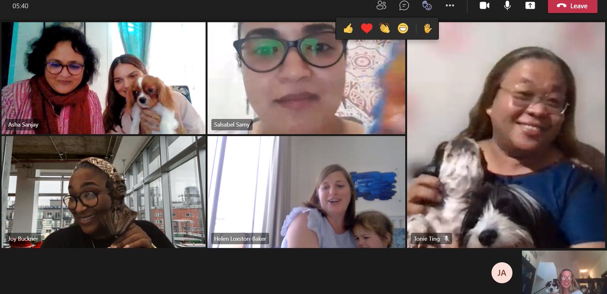 Love it when the <a href="/MiraiPartners/">Mirai</a> #HPIDEA team are together. This time joined by toddlers, puppies, a robot, and Obama. #deskparty <a href="/H_LoxstonBaker/">Helen Loxston-Baker</a> <a href="/Ashaakka/">Asha Sanjay</a> <a href="/NkhanNyla/">Nyla</a>