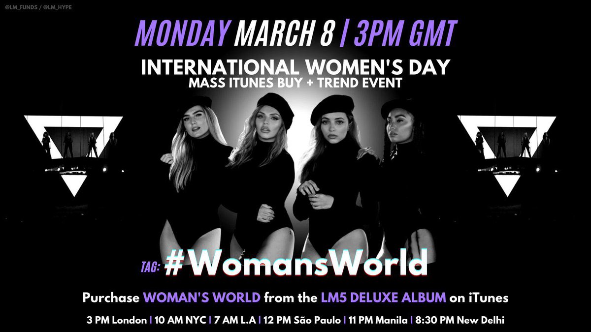 respekt farvestof katastrofe Little Mix FanProject 🇵🇭's tweet - "‼️R E M I N D E R‼️ Celebrating International  Woman's Day with @LittleMix's Woman's World is a definite must! Let's do  our best and show
