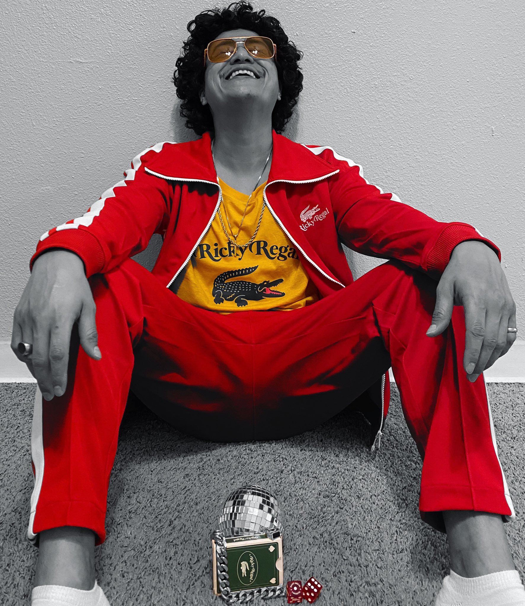 Bruno Mars Impersonator on Twitter: "Introducing Ricky Regal by Bruno Mars.  The collection brings the world of Ricky Regal to life through the lens of  Lacoste's iconic blend of sport and luxury. @