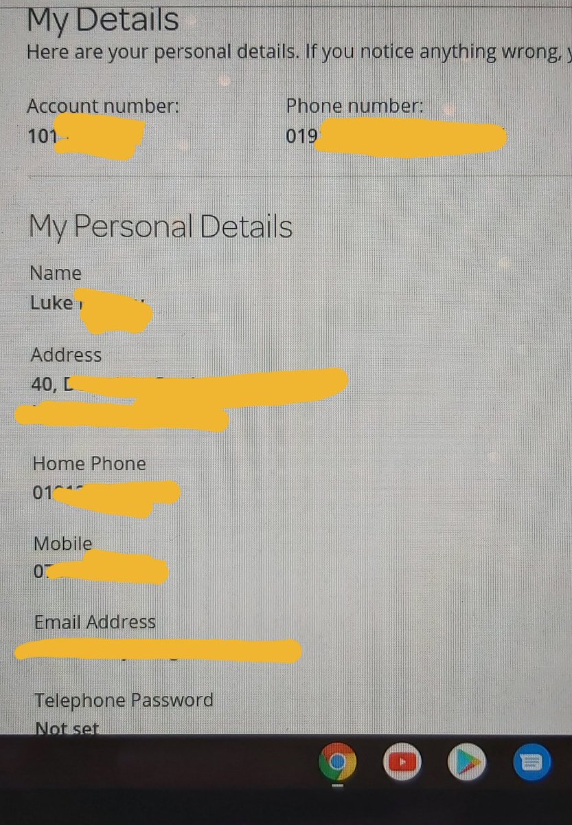 Alex_boilers's tweet photo. Come on now @TalkTalk I still can't login to my account and I have access to someone else's account, I will be cancelling my order if this is how you deal with a GDPR breach.
Please RT  to help get this dealt with.Not good enough @TalkTalk I need to make sure my details are safe! https://t.co/8FvYZj297n