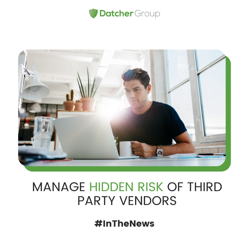 DatcherSecure's tweet photo. 💬 "The third-party relationships come with multiple risks (risk needs to be managed), including strategic, reputational, regulatory, information security, and financial risks."

Read more!
👉  https://t.co/nRoCfvuTPc

#DatcherGroup #ThirdParty #MultipleRisks #RiskManagement https://t.co/jN17JPuzvS