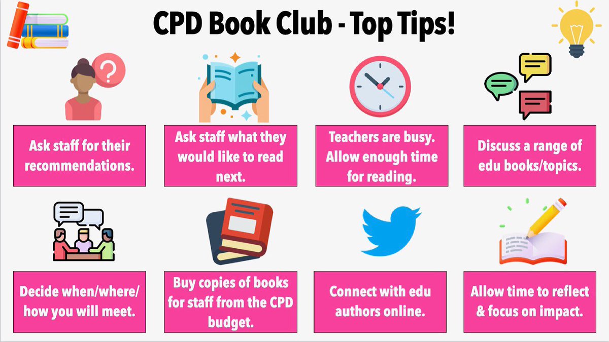 KateJones_teach's tweet photo. I’ll be joining a book club discussion tomorrow to answer questions teachers have &amp; discuss key points/chapters too.

It’s brilliant there are edu book clubs in schools &amp; online with @BookPedagogy @EduBookClub1

I love reading &amp; writing books &amp; talking about them too! 😁📖 https://t.co/Hc6QsZX7Mq