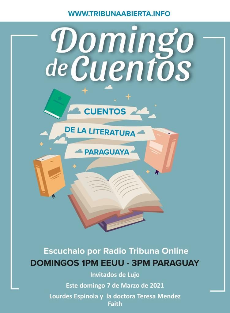 [HOY A LAS 15 h]
Otro Domingo de Cuentos que nos trae Teresa Méndez-Faith, ¡no te lo pierdas! 🌹❤️
Por Radio Tribuna Online: buff.ly/31IsmFP