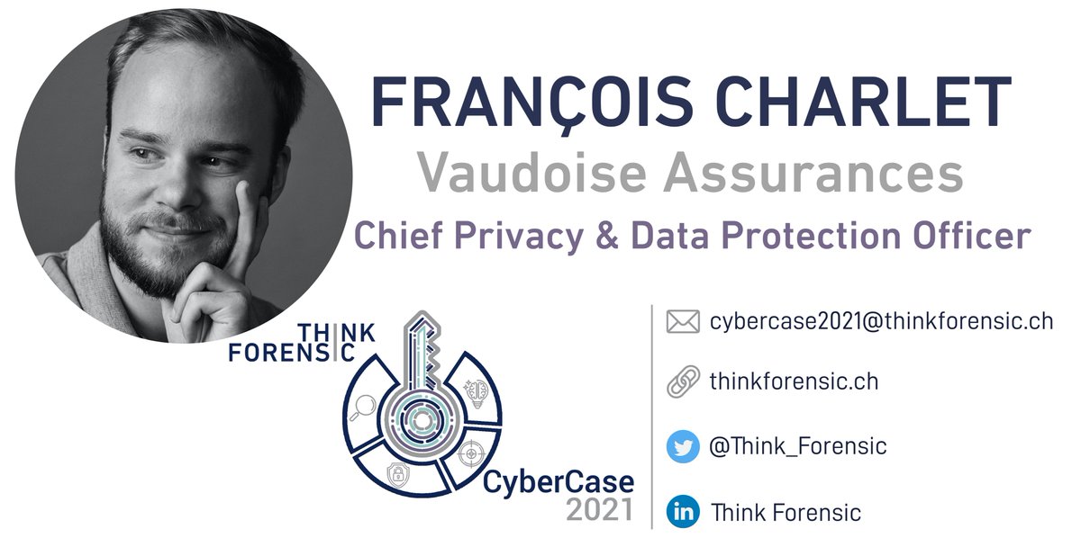 Think_Forensic's tweet image. T-minus 5 days to our #CyberCase2021 event! 🚀 

Let us introduce François Charlet, our legal expert! 

💡 Four more days before registrations to #Cybercase2021 close! Hurry up, register now !  
👉🏻 thinkforensic.ch/?page_id=4210 !