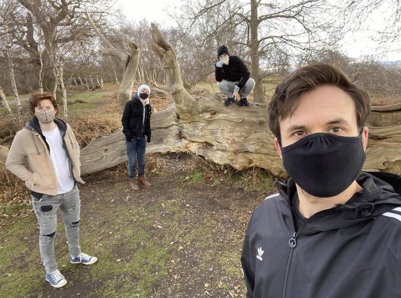 First band meeting since November 13th 

It’s exciting to be getting things in place for future releases, even when we have to stay 264 metres apart 🤘