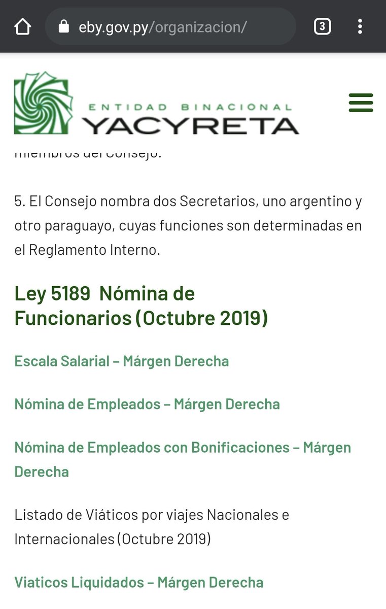 pane_juan's tweet photo. La @ebypy parece no publicar la nómina de sus funcionarios desde que esta @NicanorDF al mando. La ley 5189 la obliga @PresidenciaPy @MaritoAbdo Esconden algo? @contraloriapy. @EFSantagada @Santula @oscar_marandu @clariarias @ABCDigital https://t.co/4PlDdqyWfl