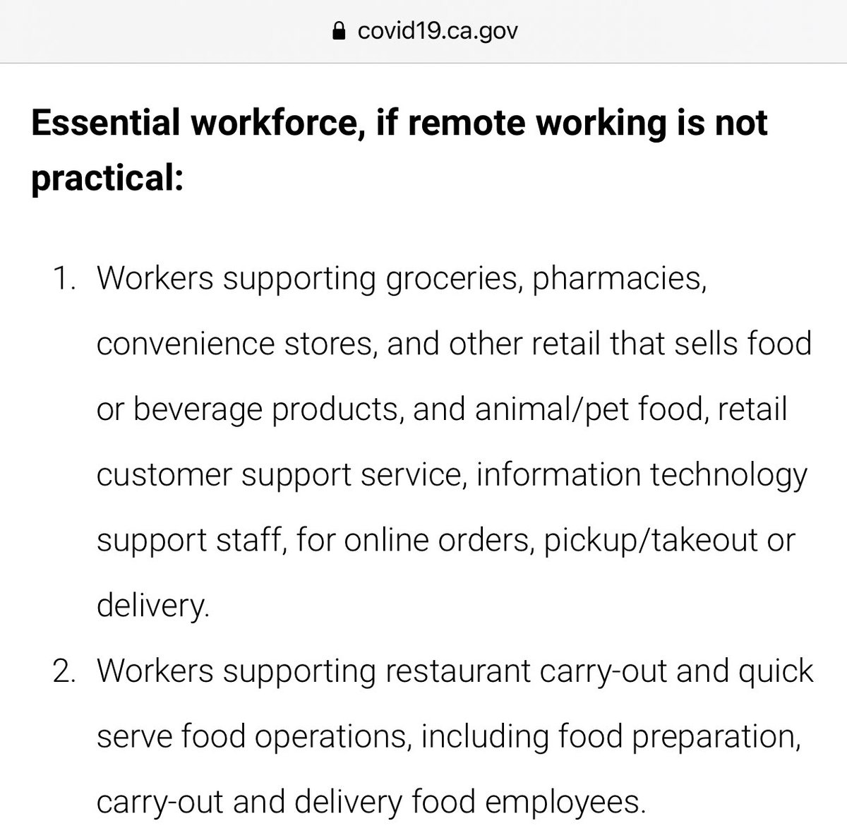 IF YOU ARE IN CALIFORNIA AND WORK ANYWHERE THAT SELLS *ANY FOOD OR BEVERAGES* YOU CAN MAKE A VACCINE APPOINTMENT. 

Target, Walmart, convenient stores, retail locations, Postmates, pet stores- you are all eligible right now!! This is a VERY broad tier to cover essential workers.