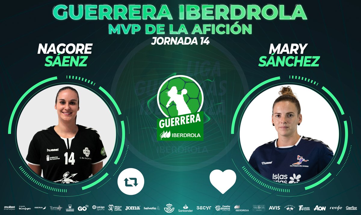 IberdrolaDHF's tweet photo. ⭐️ #GuerreraIberdrola - Jornada 14

🆚  @BMSanJoseObrero : @cbptodelcarmen

♻️ RT: @NagoreSaenz
❤️ Me gusta: @marysanchez49 https://t.co/FuOOWiVULW