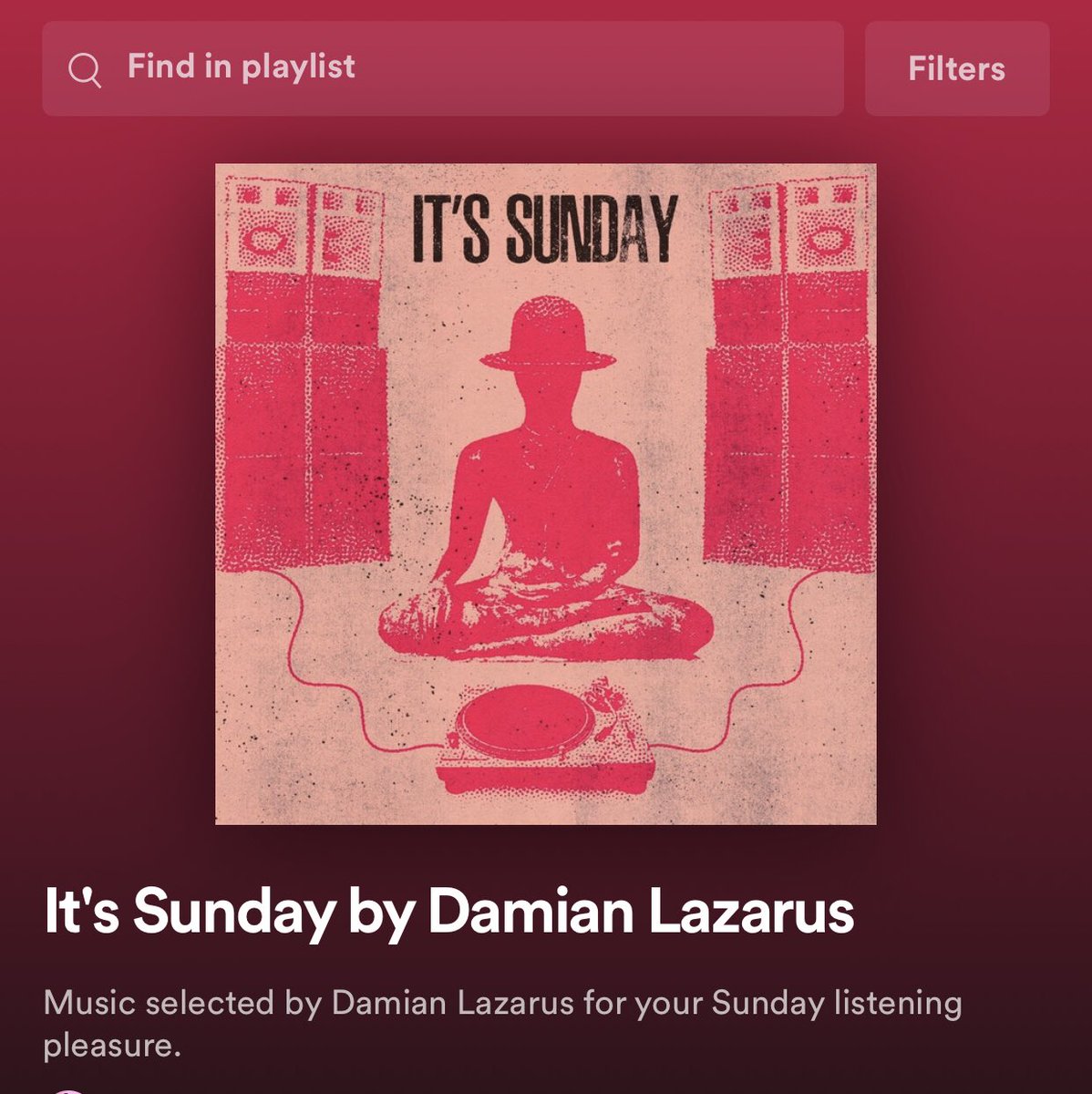 My weekly #itsSunday drops on Instagram curated into a @Spotify playlist for your weekend listening pleasures