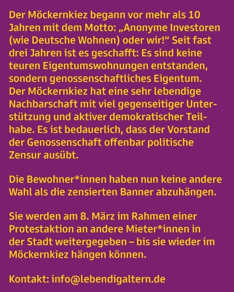 dwenteignen's tweet photo. 🤬 Volle Solidarität mit der Yorckstraße 26! Egal ob eure Transpis hängen oder nicht, lasst euch nicht spalten und haltet weiter zusammen!
👉 Lest das Statement der Bewohner:innen und kommt zur Protestaktion am Montag, den 8.März um 11:55 Uhr
#b0803 https://t.co/CW9wWaI1zh