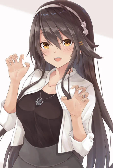 榛名「がお～」 