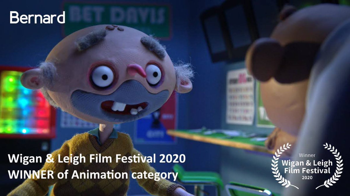 We want your Animations submissions are open for Wigan and Leigh Short Film Festival 2021

Best Animation 2020 Bernard by Paul Flannery <a href="/GadzooksStudio/">Gadzooks studio</a> 
wiganleighfilmfestival.org.uk/index.php