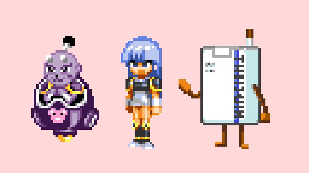 ヨーカイ ハウス Gba版ボーボボのプルプー ラムネ 禁煙を模写してみたゾ プルプーはアニメでは白色になってたが なぜに ドット絵 ボボボーボ ボーボボ ボーボボ ドットアーティスト ゲームボーイアドバンス Wiiu