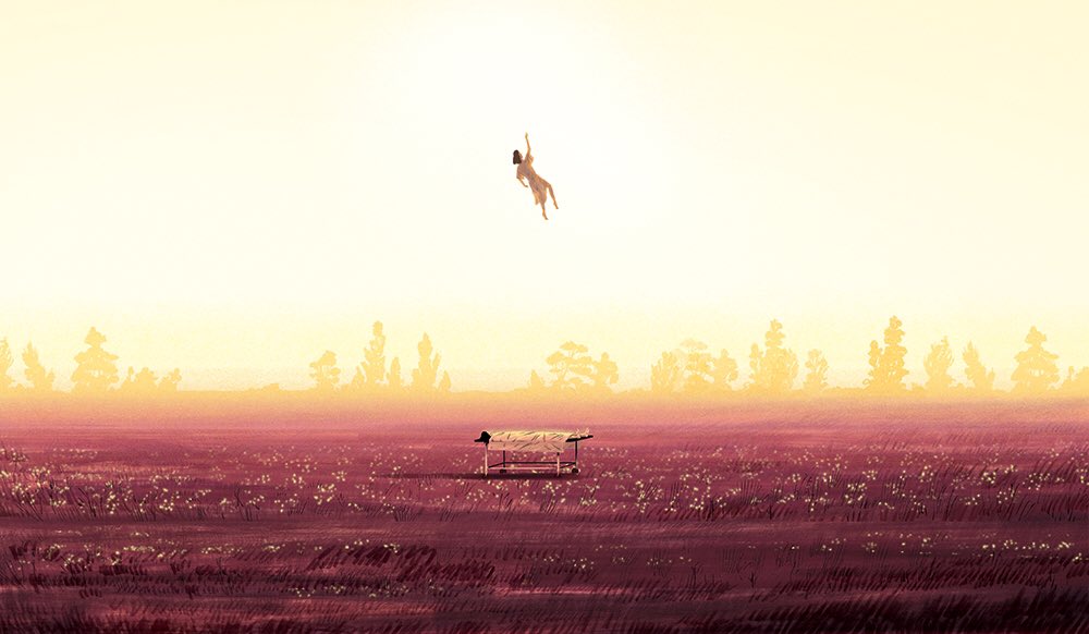paulyblow's tweet photo. The Space Between - illustration in today’s Observer Magazine. 
Bruce Greyson has spent decades talking to people about near-death experiences. As well as posing questions about what happens to us when we die, his work raises questions about how we choose to live. https://t.co/ayW3iGWAMa