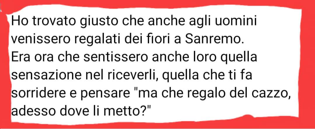 Come superare le polemiche di genere.
#Sanremo2021