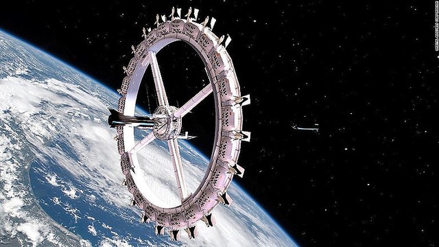 livedoornews's tweet photo. 【構想】世界初の宇宙ホテル、2027年の開業目指す 米企業
https://t.co/NLv9xWan6w

エレベーターシャフトでつながれた24のモジュールからなる輪の形状をしており、回転しながら地球を周回するという。 https://t.co/b7YFdK2L3B