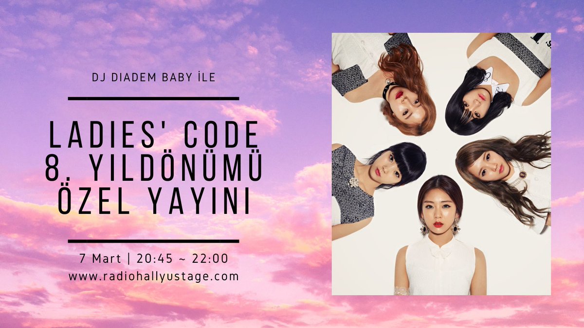 RadioHallyuStg's tweet photo. 🎧LADIES' CODE ÖZEL YAYINI 🎧

Lavely~💜 Hepimiz LADIES' CODE özlemi ile yanarken yıldönümünü unuturmuyuz hiç😎 Bu akşam hepimiz güzel bir yayın ile özlemimizi giderelim. Herkesi radyomuza bekliyoruz🥰

#8YearsWithLadiesCode #LadiesCode
#레이디스코드 https://t.co/6KqLUMdSAa