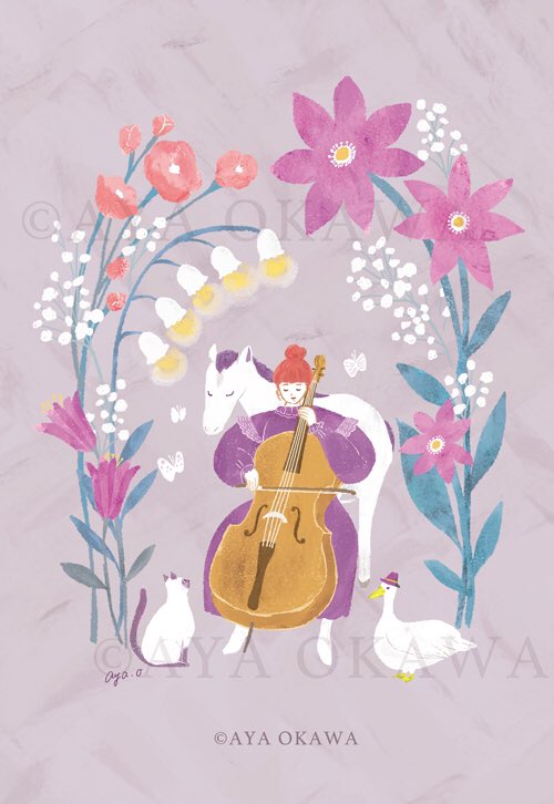 New Illustration 女性と草花の組み合わせが好きです 花はいくら オオカワ アヤ イラストレーターのイラスト