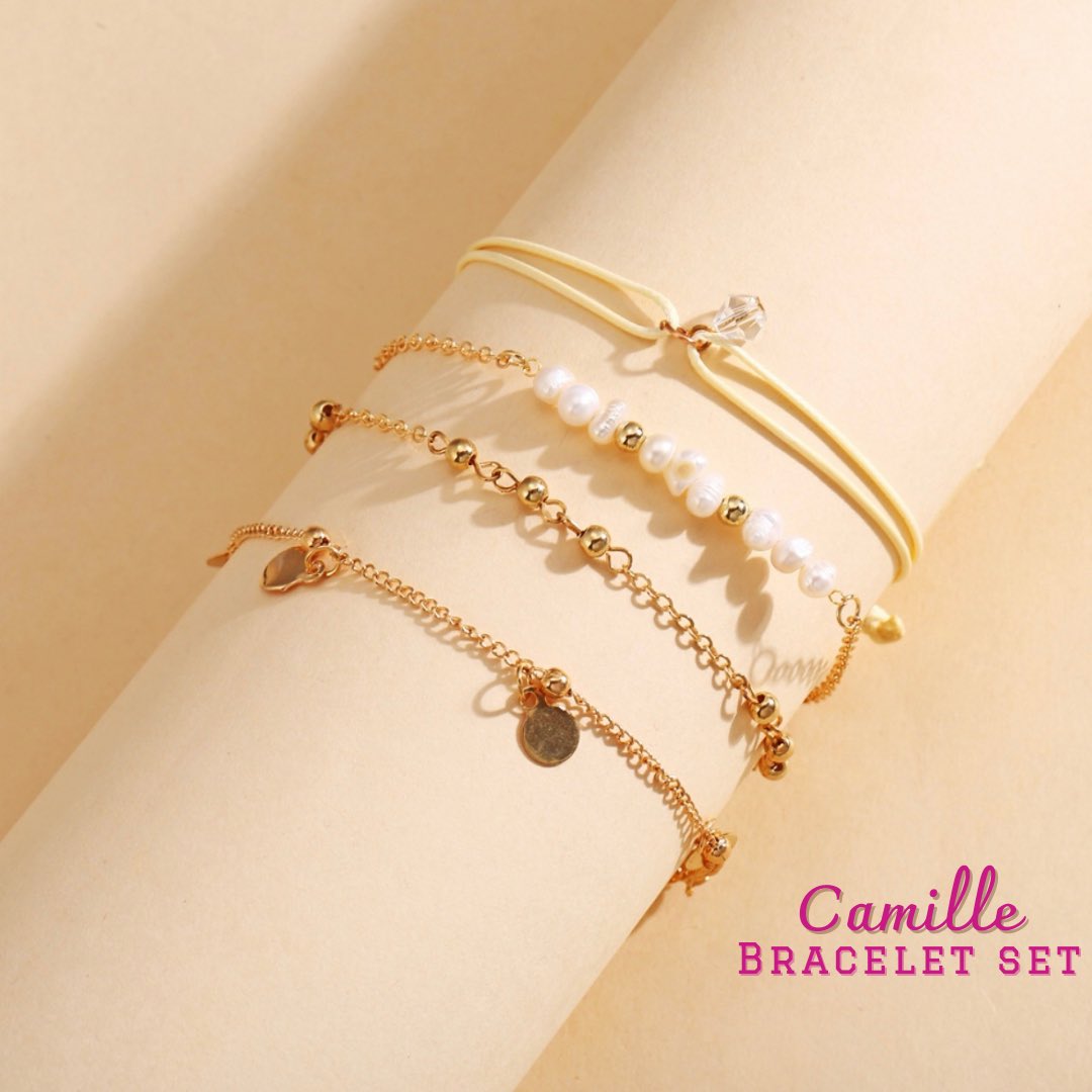 mythbyth's tweet photo. Our NEW Bracelet collection ✨

Camille bracelet set 
✨ Includes 4 different types of bracelets 
💵 Rm 10 (excluding postage)
✅ Available ready stock
💌 DM us to order

*Please note that the colour might be slightly different due to the lighting*

#mythbythbracelets https://t.co/0zjbazWgFk