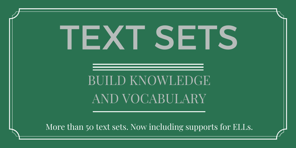 learnwithSAP's tweet photo. More than 50 free, teacher-created text sets! Check out what's available for your grade! https://t.co/mBIe3KJf2y #engchat #elachat https://t.co/6oPrFNsJdT