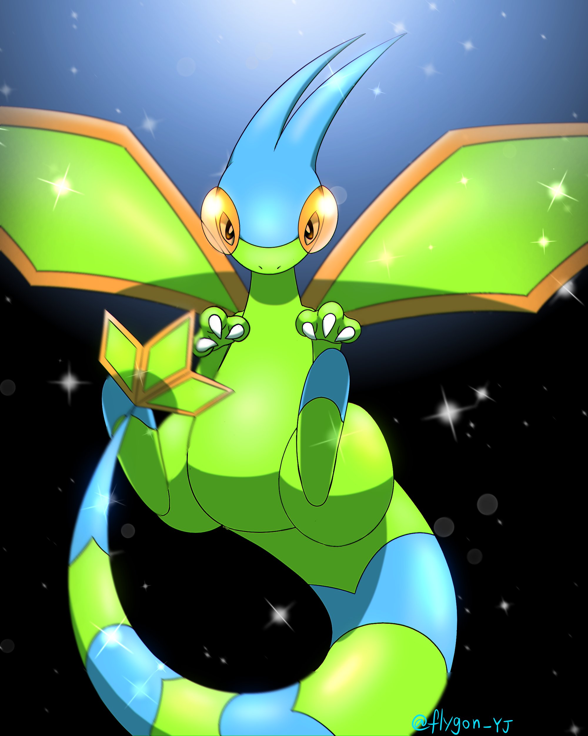 ゆじゅ 色違いフライゴン ポケモン イラスト フライゴン Flygon T Co Xye7s3bx0x Twitter