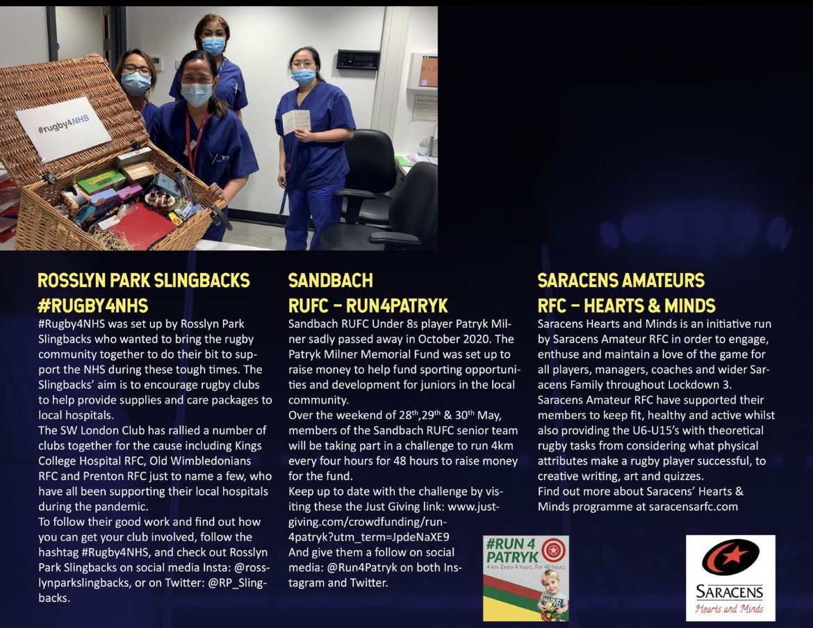 Saracens Amateur RFC tweet media