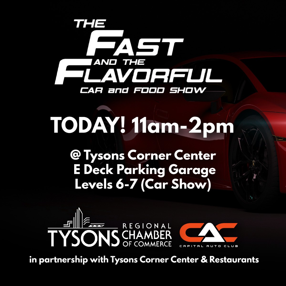 TysonsChamber's tweet photo. Today is the Day! Who is joining us at Tysons Corner Center in a few hours? #FastandFlavorful2021 @VisitFairfax 

>> https://t.co/W5WFJcTMRt https://t.co/Wi7qC8MQv6