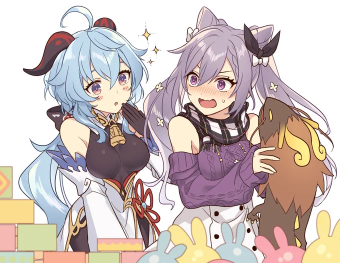 甘雨ちゃんとオフの日刻晴ちゃん #原神 #Genshin 