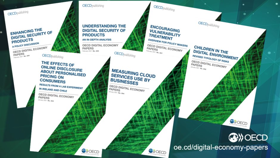 Our latest #DigitalPolicy papers offer new insights on #DigitalSecurity, business use of #CloudServices, risks to #ChildrenOnline and more.

✅ Browse the full series and download for free 👉 oe.cd/digital-econom…