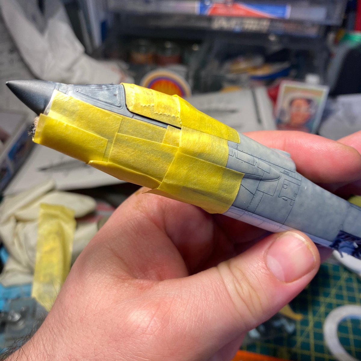 bulldogscalem's tweet photo. ———WIP——
NOTE: I need to paint the cockpit frame in black there is a decal but I prefer to paint it.
✈️USN F-8E
📏1/72
🛠Academy
🎨 UMP black primer,
Top H315
bottom MRP135
engine 77.713
#scalemodel #scalemodelling #scalemodeling #scaleairplane
#scalemodelkit https://t.co/OdQts5wPlg