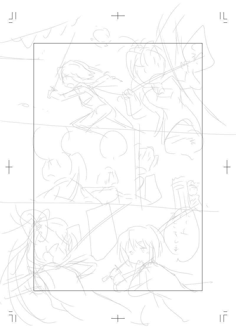 去年は描かなかったし今年も危ういので一昨年のさな・さやか・さくら・みとの日ごっちゃまぜ。おまけで下書き。 