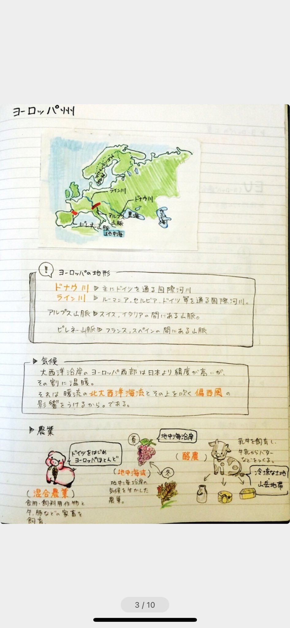 Twitter 上的 Clearnote 勉強ノートまとめ 今更 呪術廻戦ハマってます トロ さんのノート 中学地理 世界の諸地域 保存して テスト前に確認しよう T Co Duy7umrg35 勉強垢さんと繋がりたい 勉強垢さんと一緒に頑張りたい 勉強 勉強垢 地理